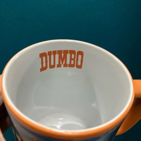 Vintage Disney store Dumbo Themed Mug with Orange Handle - Picture 4 of 6